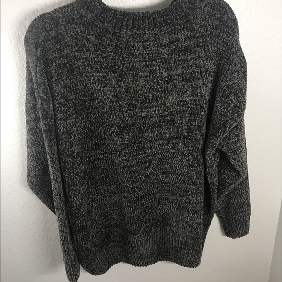 Soft Charcoal Grey Chenille Sweater - Picture 5 of 9
